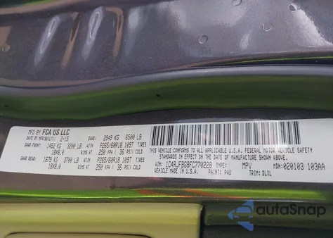 2015 Jeep Grand Cherokee Limited z USA, uszkodzony, nr VIN 1C4RJFBG8FC770228